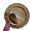 New Wholesale Decoration Wedding Electroplated Gold Silver Plastic Charger Plates 13 Inch Party Table Under Plates