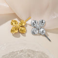 Dazan New HOT INS 18k Gold Plated Stainless Steel High End Vintage Embossed Daisy Flower Gypsy Hair Clip Lady Hair Accessories