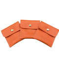 Newest Jewelry Packaging Bags Orange Jewelry Pouch With Custom Logo