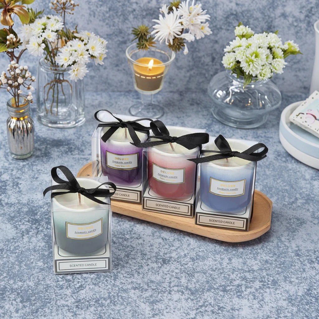 Aromatic Candles for Home Bedroom Decoration Holiday Gifts Wedding Favors Handmade Soy Wax