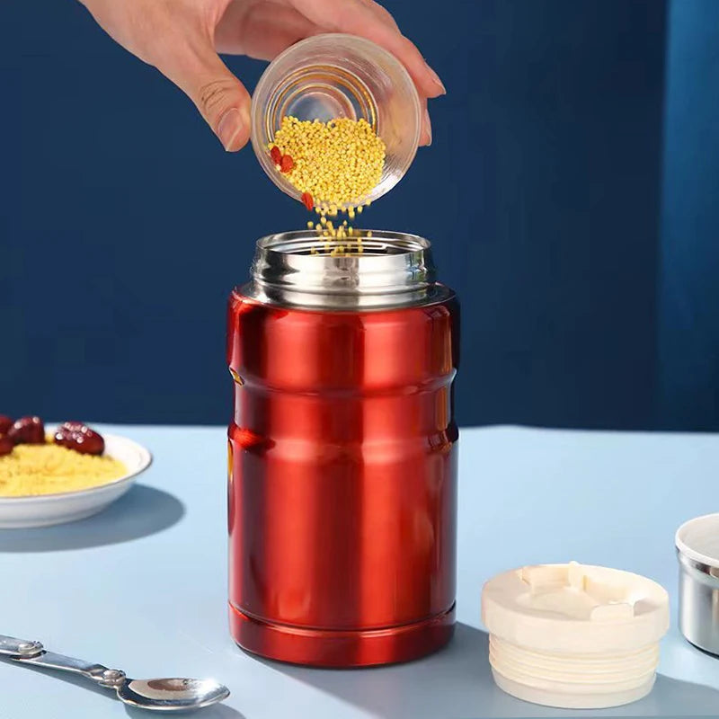 2025 Hot Sale 500ml 700ml Tumbler Jars for Food Stainless Steel Insulated Food Jar Custom Lunch Canning Food Jar
