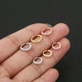 1pair G23 Titanium Hoop AB Zircon High Segment Ring with Small Septal Nose Ring Cartilage Dys Spiral Perforated Jewelry Earrings
