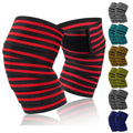 LADYGLOW 200*8CM Knee Wraps Fitness Weight Lifting Sports Knee Bandages Squats Training Equipment Accessories for Gym