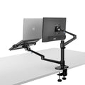 Customized 11 to 17 Inch Laptop Monitor & Stand Dual Arm Desk Mount with Adjustable Desktop LCD Metal Material