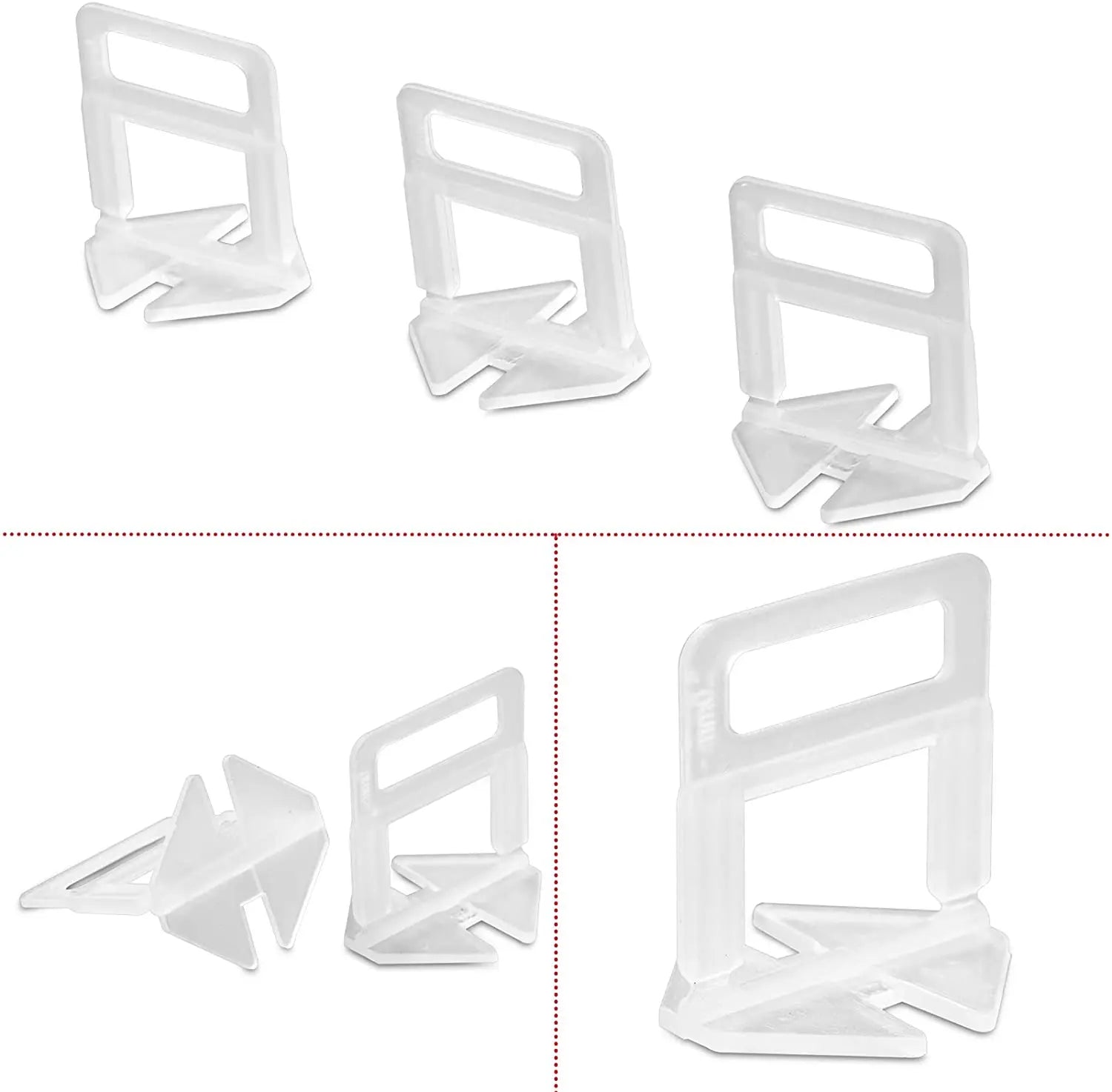 Tile Leveler Porcelain Installation Spacers Industrial OEM Customizable Tile Leveling System Clips for Ceramic Tile Installation