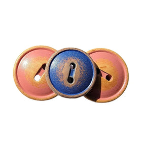 Eco-Friendly Vintage American Style Wood Button Vintage Spray Lacquer Finish for Crafts