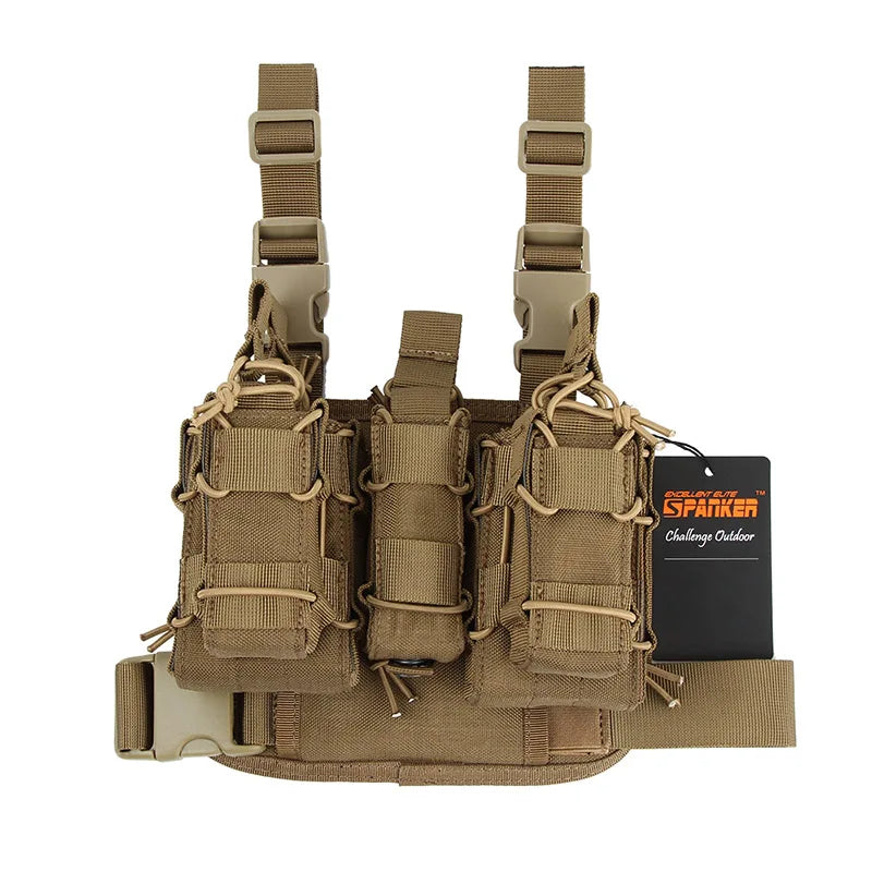 Durable 500D Nylon Drop Leg Panel Utility Rig Tactical Drop Leg Holster Platform for Hunting