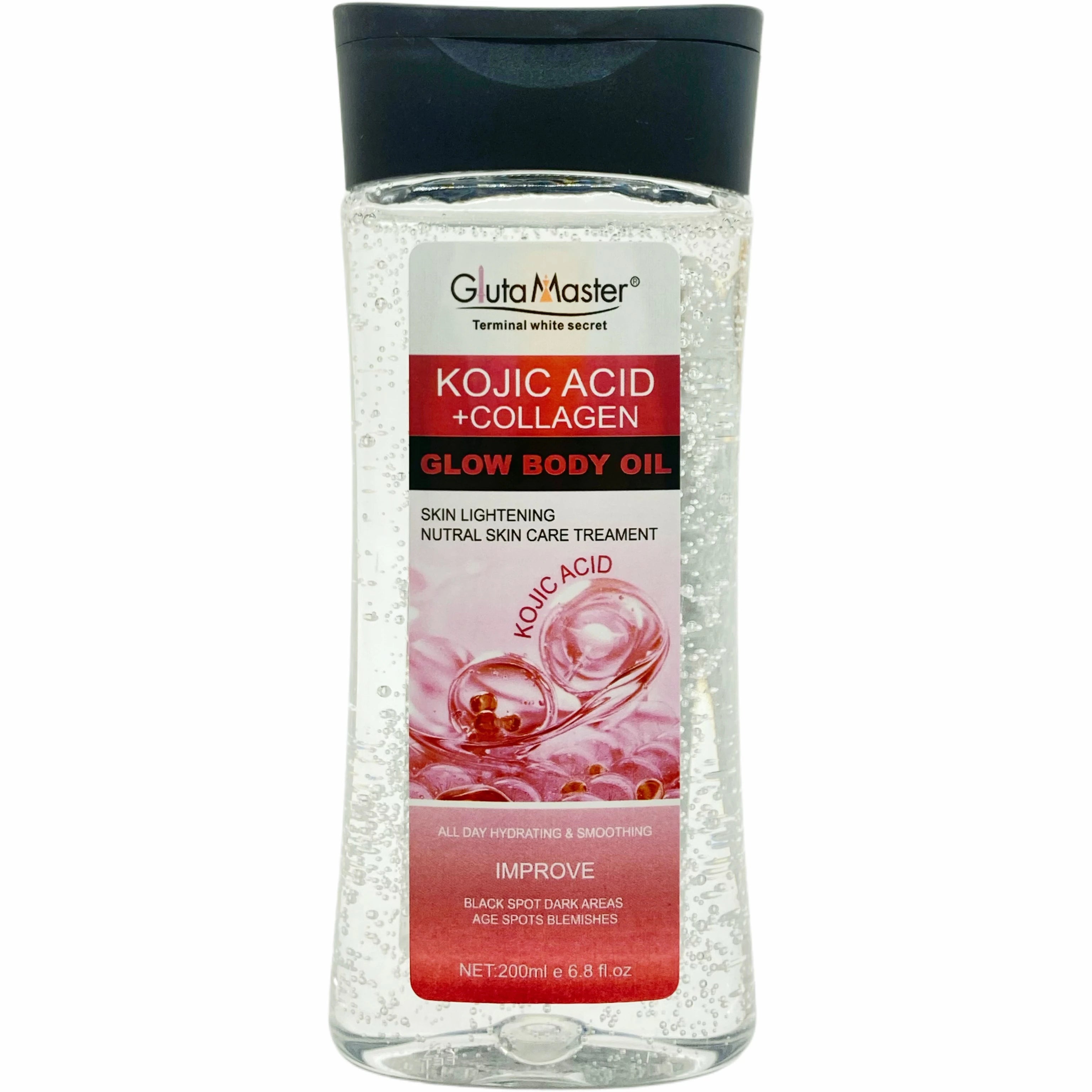 Effective Wholesale Glow Body Oil  Face Body Skin Lightening Moisturizing  Kojic Acid Collagen  Skin Care Pure Natural Body Oil