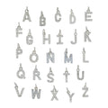 Hip Hop Custom Name Initials Letter Charm Pendant Silver Gold Plated Copper Arabic Iced for Necklace Bracelet Zircon Brass