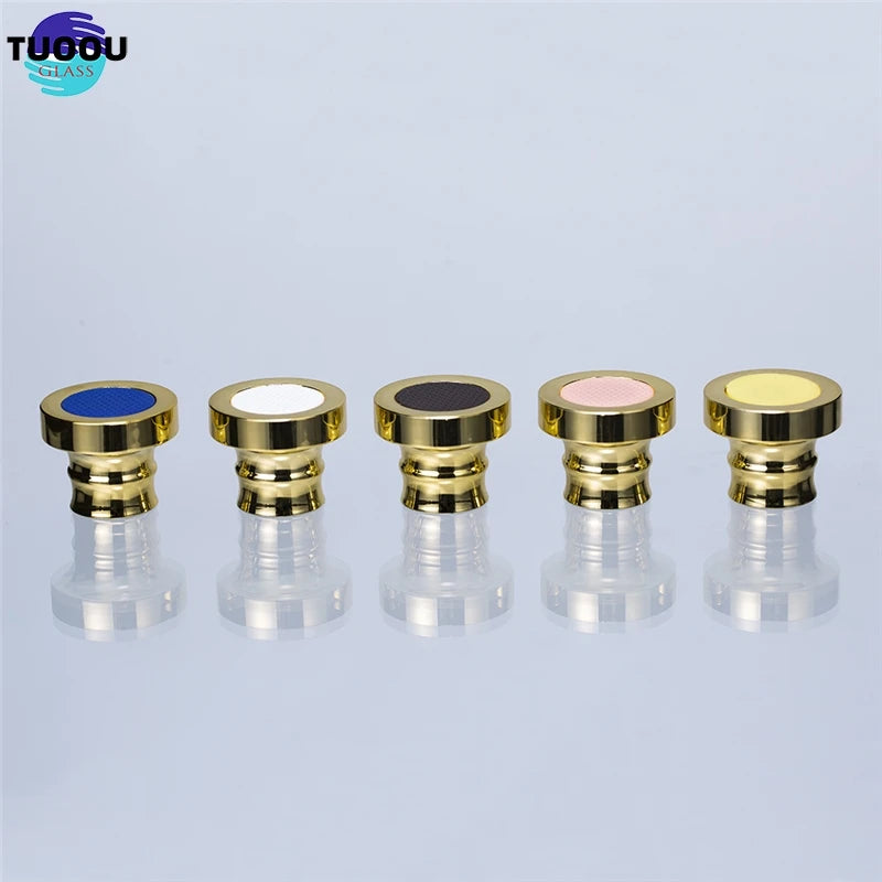 TUOOU in Stock Wholesale Stocked Plastic Various Color Luxury Arabian Perfume Bottle Cap Gold White Brown Perfumes Caps