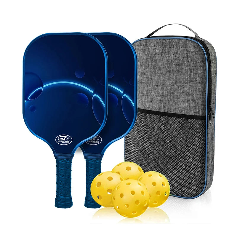 Custom 10mm 13mm 16mm Usapa Approved Pickleball Paddles Set of 2