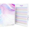 Color Pre Made Russian Volume Colorful Lash Extension Heat Glue Bonded Premade Fans C D 8-15mm