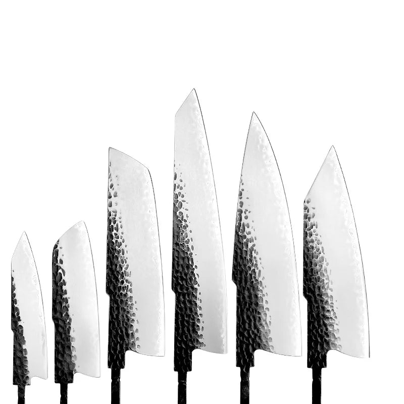Grandsharp DIY AUS10 3layer Steel Blank Blade Kitchen Knives Sharp Tools Chef Santoku Utility Nakiri Kiritsuke Without Handle