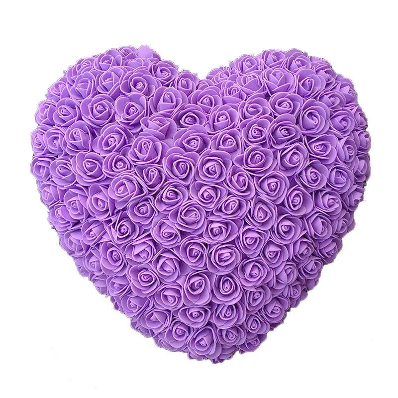 Handmade Heart Shaped Rose Flower Artificial Rose Flowers DIY Decorative for Valentines DayChristmas Birthdays Gifts