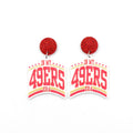 ER2329 New 1pair Acrylic Drop Earrings in My 49ERS ERA TRENDY Cute Tree Pattern Jewelry for Women's Wedding Party or Gift