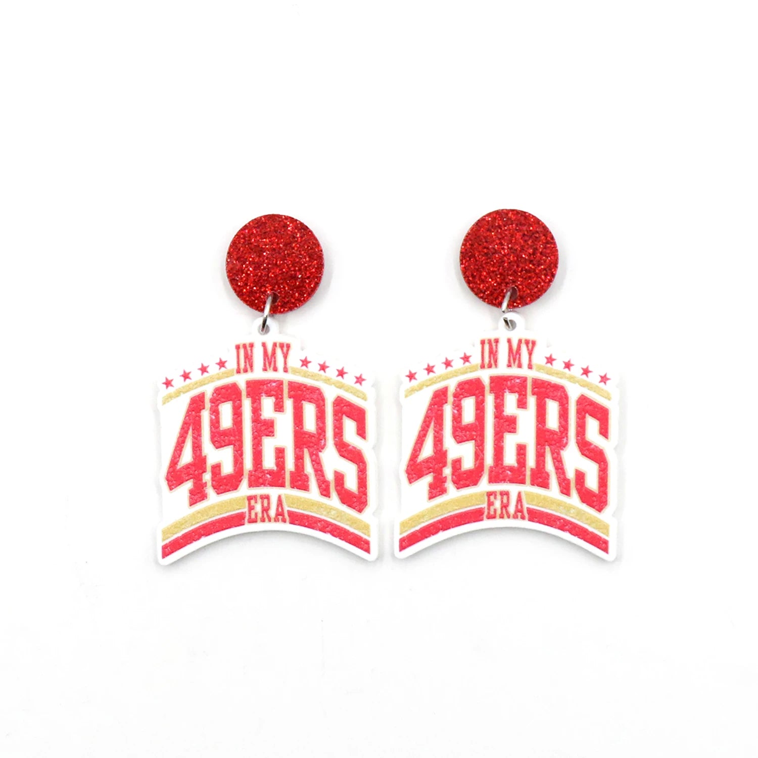 ER2329 New 1pair Acrylic Drop Earrings in My 49ERS ERA TRENDY Cute Tree Pattern Jewelry for Women's Wedding Party or Gift