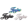 Zinc Alloy Luxury Handbag Hardware Multiple Color Metal Letter Plate Wallet Decorative Logos and Tags for Cosmetic Bags