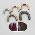 Rose Gold Silver Dack Metal Strap Connector Hanger Webbing Arch Bridge D Ring Hook Buckle for Bags Hardware Luggage With  Screw