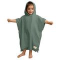 Custom Soft Cotton Hooded Children Beach Swimming Pool Bath Towel Poncho Kids