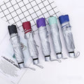 High Quality 3-Fold Silver Manual Umbrella Ultra-Light Rain Proof Windproof Polyester Alloy Ribs Advertising Gift Minimalist