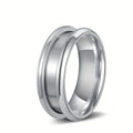 POYA 4mm 6mm 8mm High Polished Titanium Blank Rings for Inlay Classic Style Laser Personalized for Wedding Engagement Party Gift