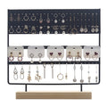 Solid Wood and Earring Rack Household Earring Collection Jewelry Rack Necklace Display  Props