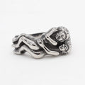 Fashion Valentine's Day Jewelry Stainless Steel Couple love Hug Ring