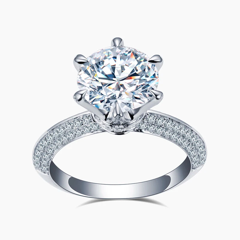 MSR-1181 18k Gold Wedding Engagement Lab Grown Diamond Jewelry Ring Women's Lab Grown Diamond Rings