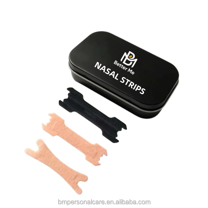 Nasal Strips Nonwoven/PE/Pu Material Custom Logo Option Stop Snoring & Good Sleep 18 Colors Available