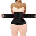 Wholesale Best Double Belts Private Label Custom Logo Latex Waist Trainer Slimming Belt Corset Steel Boned Waist Trainer