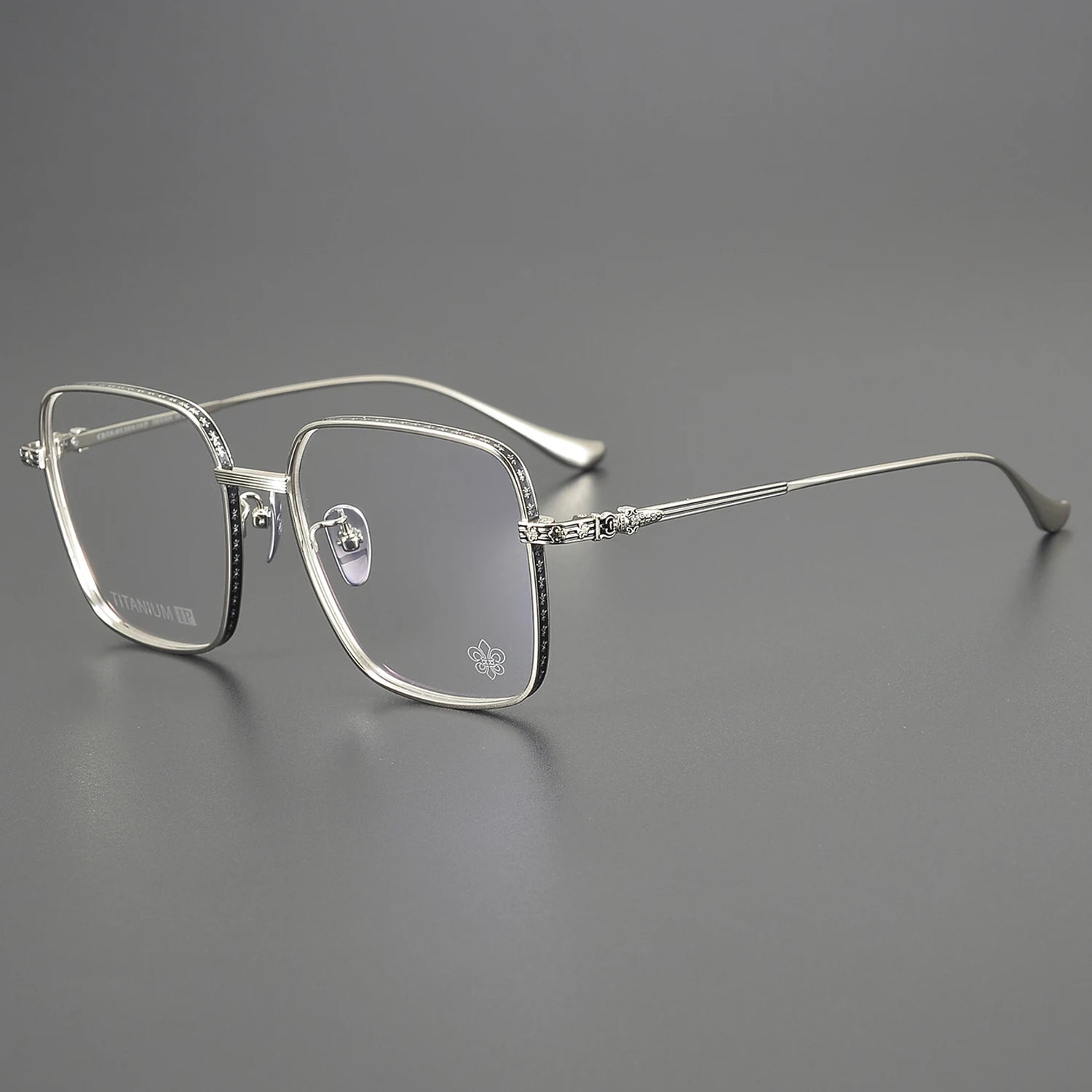 CH8040 Good Quality Square Titanium Large Frame Spectacle Eyeglasses 2024 Women Classic Styles Luxury Men Glasses Manufacturer