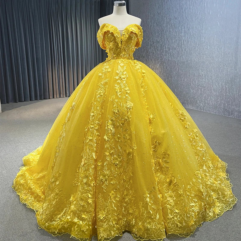 Floral French Tulle Lace Party Prom Evening Dresses Jancember Rsm231104B