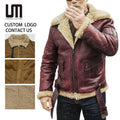 Custom Logo Wholesale Winter Men Fashion Thick Warm Motorcycle Coat Overcoat Plus Size Jackets