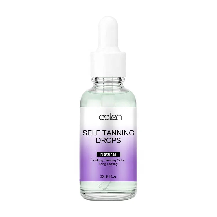 Self Tan Drops Hyaluronic Acid Self-Tanning Facial Drops Customizable Sun-Kissed Glow Gradual Tan