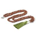 Creative 108 Bodhi Beaded Necklace for Women's Jewelry Custom Handmade Buddha Long Tassels Spiritual Necklace for Women Men