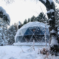 Luxury Hotel Insulated Canvas Glamping Geodesic Igloo Dome Tents Prefab Camping House