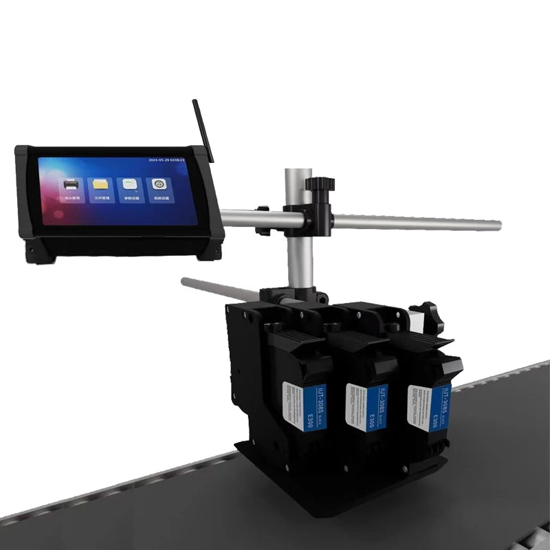 QR Code Batch Number Logo Expiration Date Coding Machine Multilingual Industrial TIJ Continuous Inkjet Printer MASIJET