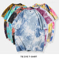 Custom Logo Tie Dye Tshirt Men Women Unisex Tie Dye Shirts Short Sleeve Tie Dye Printed Mens Cotton Tshirts