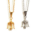 Sea King Trident Necklace Hot Fashion 18K Gold Plated Stainless Steel Jewelry Punk Trident Pendant Factory Wholesale