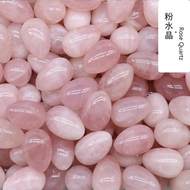 Natural Tumbled Stone Healing Reiki Crystal Chakra Polished Gemstone Collection Cute Egg Shaped Assorted Mix Stones