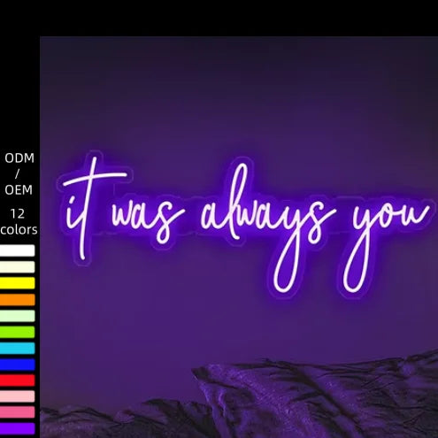 Quality Assurance Smart LED Flex Strip Night Light Smart Neon Sign for Indoor Use Wall Plug for Bedroom Room Decoration