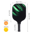 Durable Carbon Fiber Integrated Pickleball Racket with PP Honeycomb Core Round Shape 700g School Training Gift