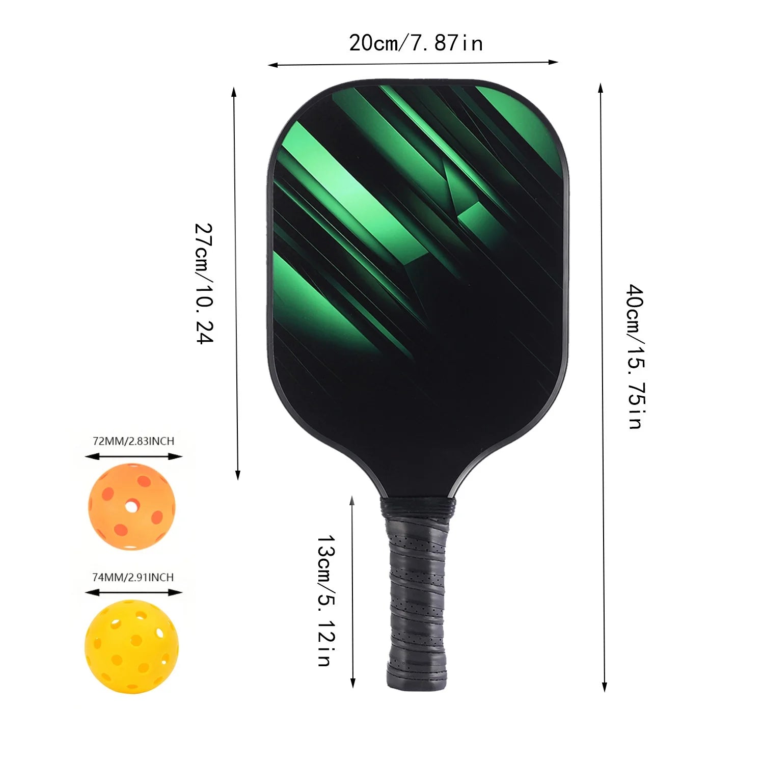 Durable Carbon Fiber Integrated Pickleball Racket with PP Honeycomb Core Round Shape 700g School Training Gift