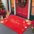 Decorative Christmas Doormat Merry Xmas Holiday Front Door Mat Funny Cartoon Character Felt Door Rugs for Indoor Outdoor Kitchen