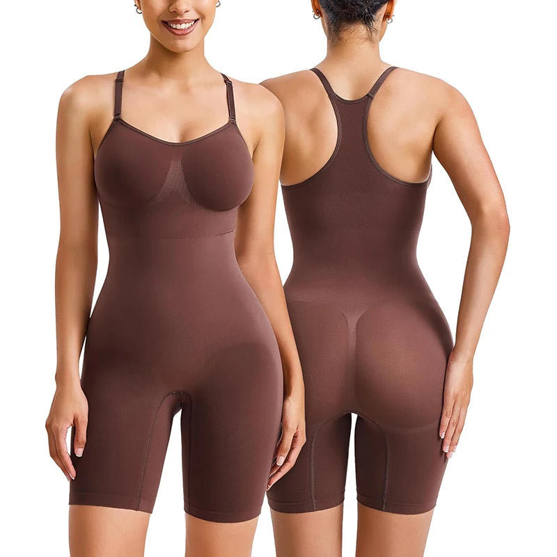 Wholesale Shapewear Bodysuit for Women Tummy Control Body Suits Racerback Full Body Shaper Faja Seamless Butt Lifter