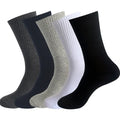 Autumn and Winter High Elastic Calf Running Sports Socks for Men and Women in Large Solid Color With a Mid Length