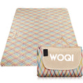 WOQI Outdoor Portable Printing Waterproof Camping  Picnic Mat Beach Mat