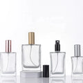 Black Rectangle Glass Spray Dropper Bottles 15ml 30ml 100ml Essential Oil Perfume Carton Screen Printed