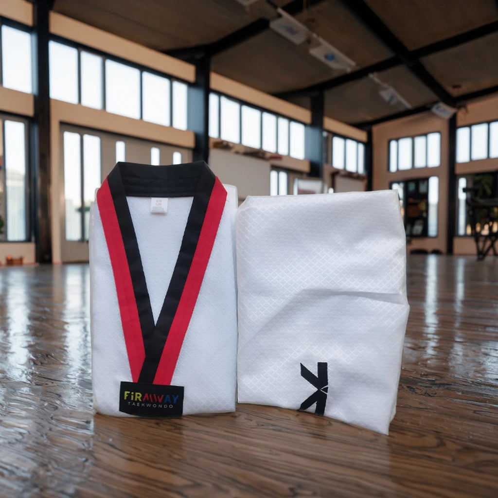 WTF Soft Polyester/Cotton Customizable Unisex Adult Children Taekwondo Uniforms/Dobok/Kimono Martial Arts Wear Elastic Closure