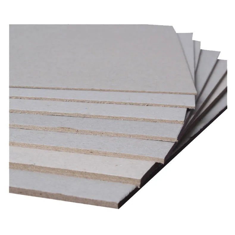 Dongguan Supplier Customized Size Grey Board Gray Cardboard Virgin Wood Pulp Paperboard Gray Cardboard